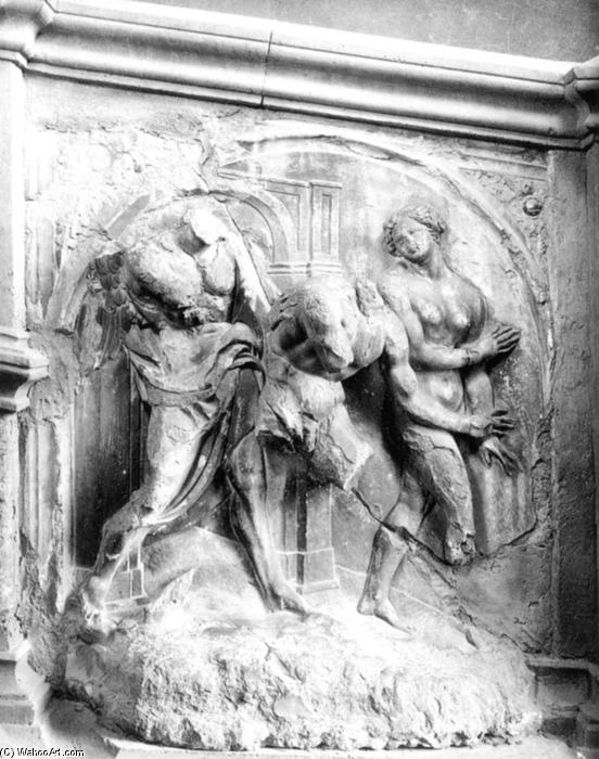 Order Art Reproductions Expulsion of Adam and Eve from Paradise, 1414 by Jacopo Della Quercia (1374-1438, Italy) | ArtsDot.com