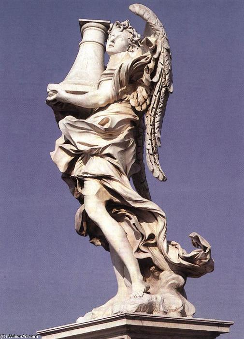 Order Oil Painting Replica Angel with the Column, 1668 by Antonio Raggi (1624-1686, Switzerland) | ArtsDot.com