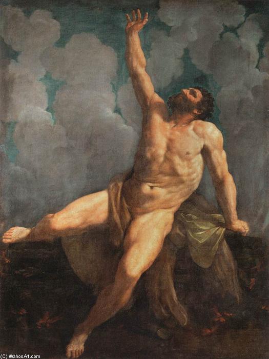 Buy Museum Art Reproductions Hercules on the Pyre, 1617 by Reni Guido (Le Guide) (1575-1642, Italy) | ArtsDot.com