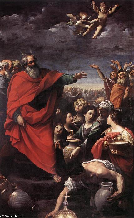 Order Paintings Reproductions The Gathering of the Manna, 1614 by Reni Guido (Le Guide) (1575-1642, Italy) | ArtsDot.com