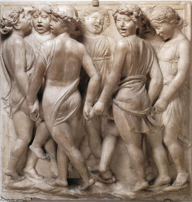 Buy Museum Art Reproductions Cantoria: first bottom relief, 1431 by Luca Della Robbia (1399-1482, Italy) | ArtsDot.com
