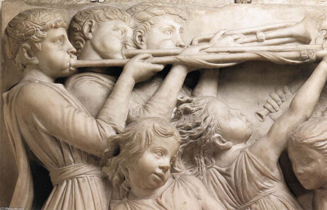 Order Art Reproductions Cantoria: first top relief (detail), 1431 by Luca Della Robbia (1399-1482, Italy) | ArtsDot.com