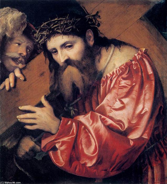 Order Oil Painting Replica Christ Carrying the Cross, 1542 by Girolamo Romanino (1487-1566, Italy) | ArtsDot.com