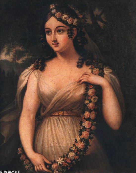 Buy Museum Art Reproductions Spring (Flora, May), 1830 by Janos Rombauer (1782-1849) | ArtsDot.com