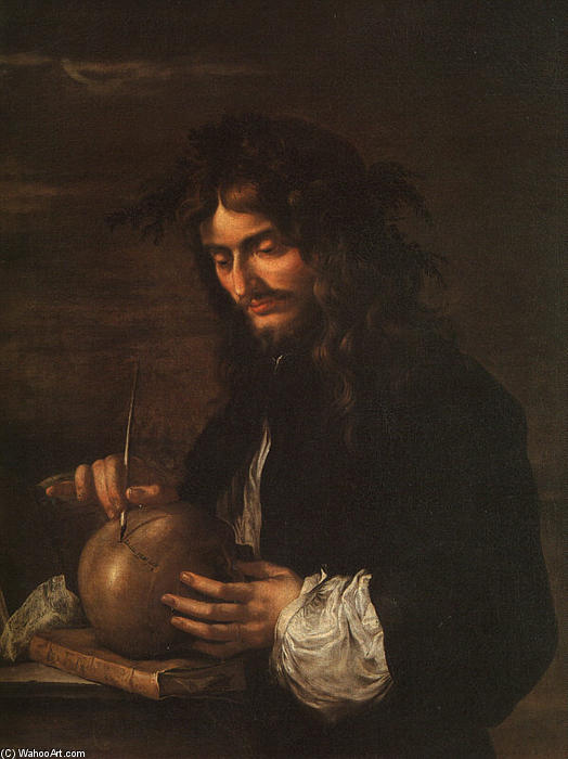 Order Oil Painting Replica Self-Portrait by Salvator Rosa (1615-1673, Italy) | ArtsDot.com