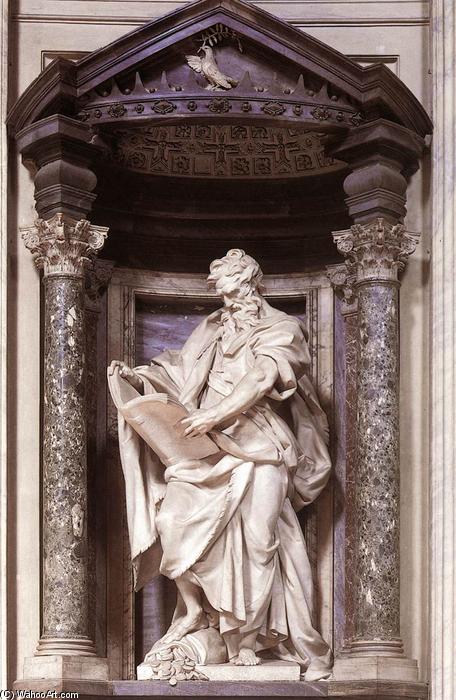 Order Oil Painting Replica Apostle St Matthew, 1708 by Camillo Rusconi (1658-1728, Italy) | ArtsDot.com