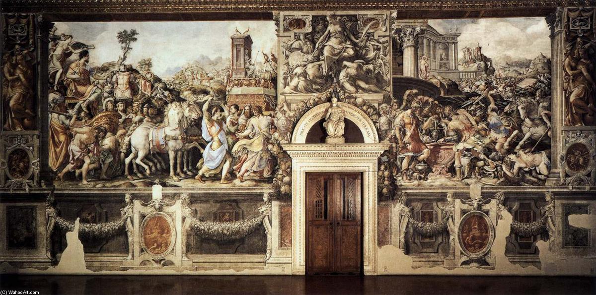 Buy Museum Art Reproductions Scenes from the Life of Furius Camillus, 1545 by Cecchino Del Salviati (1510-1563, Italy) | ArtsDot.com
