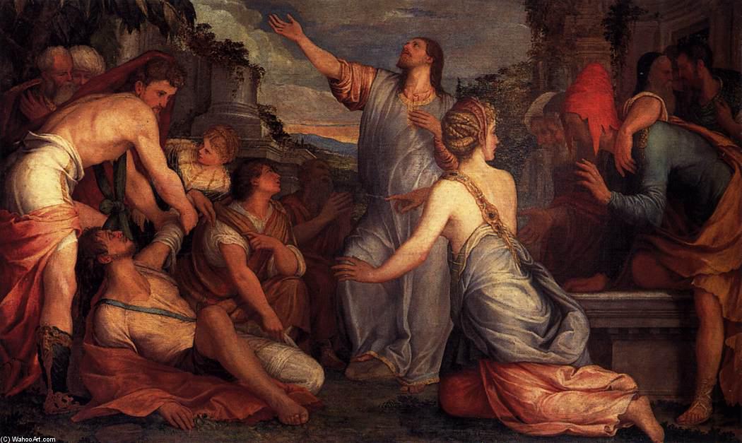 Order Oil Painting Replica The Raising of Lazarus, 1540 by Giuseppe Salviati (1520-1575, Italy) | ArtsDot.com