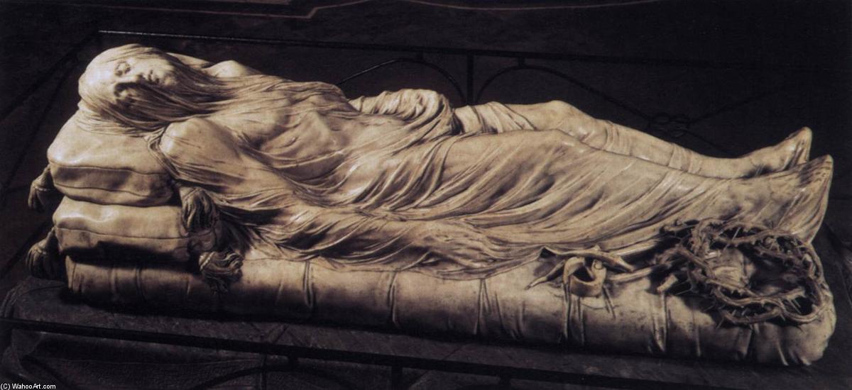 Order Oil Painting Replica Dead Christ Lying in the Shroud, 1753 by Giuseppe Sammartino (1720-1793, Italy) | ArtsDot.com