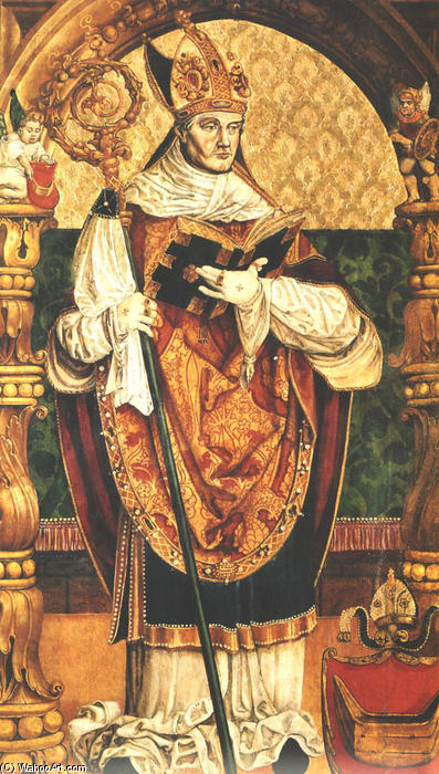 Order Art Reproductions Portrait of Bishop Piotr Tomicki by Stanislaw Samostrzelnik (1490-1541, Poland) | ArtsDot.com