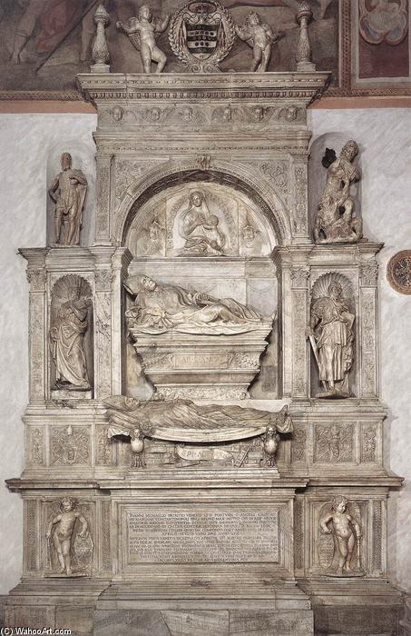 Order Artwork Replica Double Tomb of Antonio Orso and Cardinal Giovanni Michiel, 1520 by Jacopo Sansovino (1486-1570, Italy) | ArtsDot.com