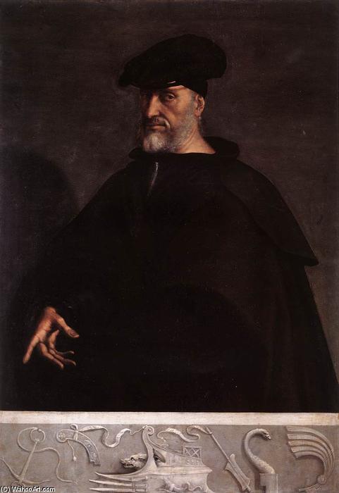 Buy Museum Art Reproductions Portrait of Andrea Doria, 1526 by Sebastiano Del Piombo (1485-1547, Italy) | ArtsDot.com
