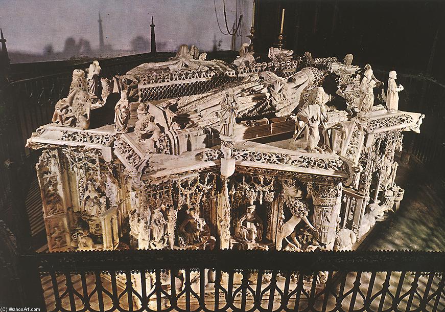 Buy Museum Art Reproductions Tomb of Juan II of Castile and Isabel of Portugal, 1489 by Gil De Siloe (1495-1563, Spain) | ArtsDot.com