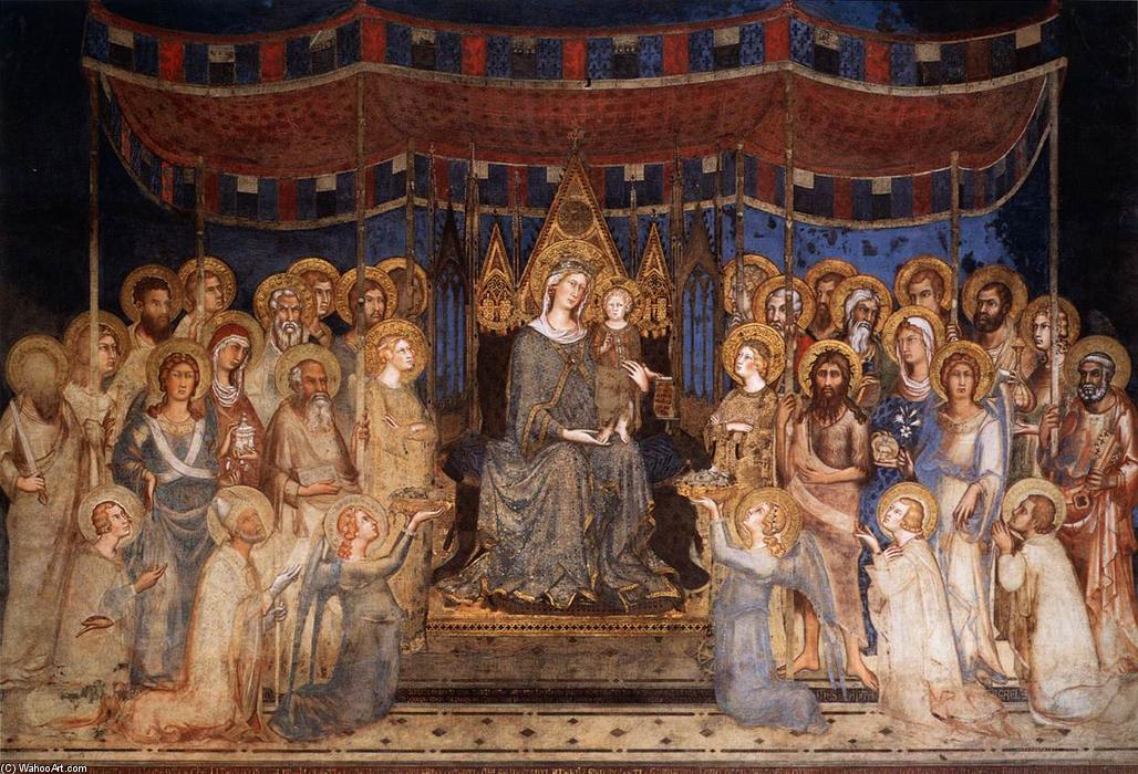 Order Paintings Reproductions Maestà (Madonna with Angels and Saints), 1315 by Simone Martini (1284-1344, Italy) | ArtsDot.com