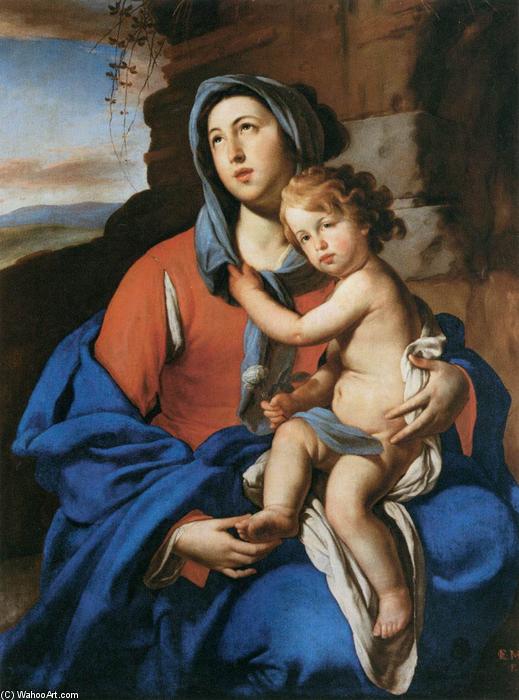 Order Oil Painting Replica Virgin and Child, 1640 by Massimo Stanzione (1585-1656, Italy) | ArtsDot.com