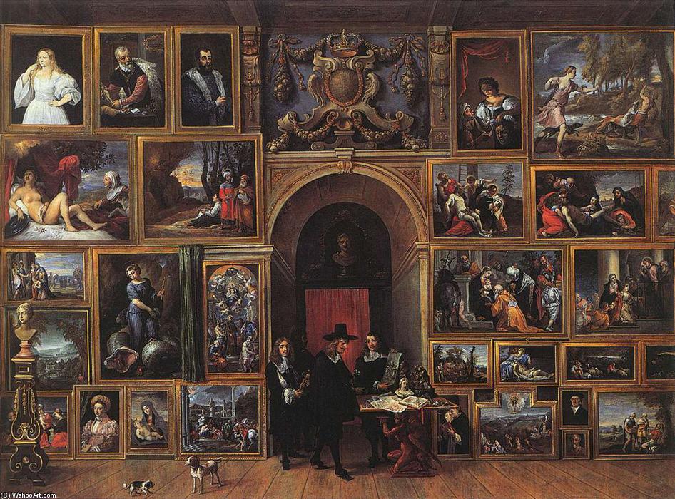 Order Art Reproductions Archduke Leopold Wilhelm of Austria in his Gallery, 1651 by David The Younger Teniers (1610-1690, Belgium) | ArtsDot.com