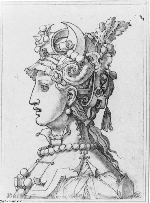 Ordinare Riproduzioni Di Belle Arti Maschera femminile di Léonard Thiry (Leonardo Fiammingo) (1500-1550, Netherlands) | ArtsDot.com