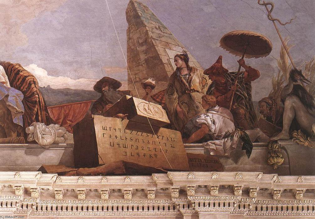 Order Artwork Replica Apollo and the Continents (Asia, obelisk group), 1752 by Giovanni Battista Tiepolo (2007-1770, Italy) | ArtsDot.com