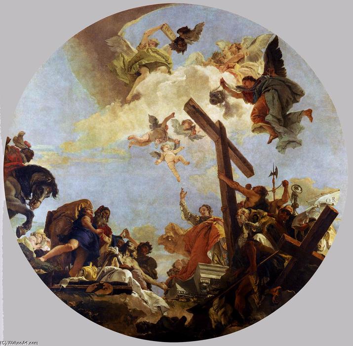 Ordem Reproduções De Arte Descobrimento da Verdadeira Cruz, 1745 por Giovanni Battista Tiepolo (2007-1770, Italy) | ArtsDot.com