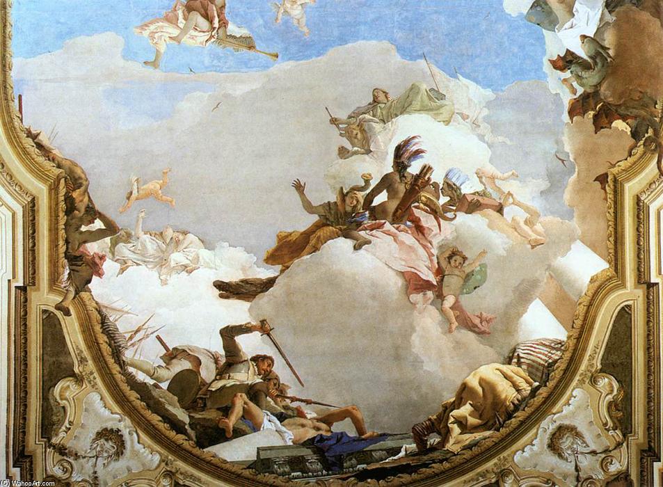 Order Oil Painting Replica The Apotheosis of the Pisani Family (detail), 1761 by Giovanni Battista Tiepolo (2007-1770, Italy) | ArtsDot.com