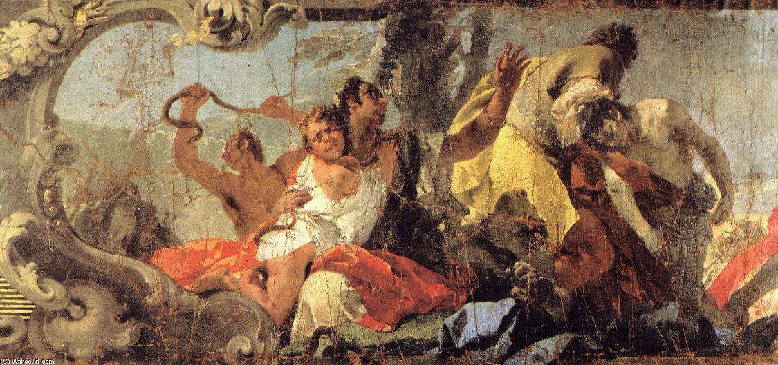 Buy Museum Art Reproductions The Scourge of the Serpents (detail), 1732 by Giovanni Battista Tiepolo (2007-1770, Italy) | ArtsDot.com
