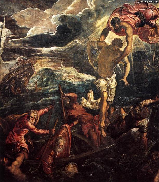 Acheter Reproductions D'art De Musée St Mark Rescuing a Saracen from Shipwreck, 1562 de Tintoretto (Jacopo Comin) (1518-1594, Italy) | ArtsDot.com