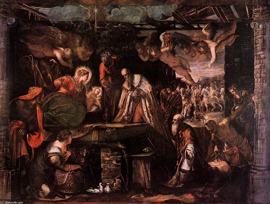 Buy Museum Art Reproductions The Adoration of the Magi, 1582 by Tintoretto (Jacopo Comin) (1518-1594, Italy) | ArtsDot.com