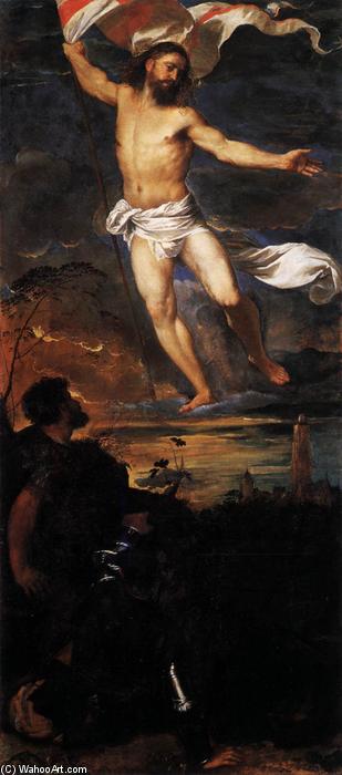 Ordinare Riproduzioni Di Quadri Polittico della Resurrezione: Resurrezione, 1520 di Tiziano Vecellio (Titian) (1490-1576, Italy) | ArtsDot.com