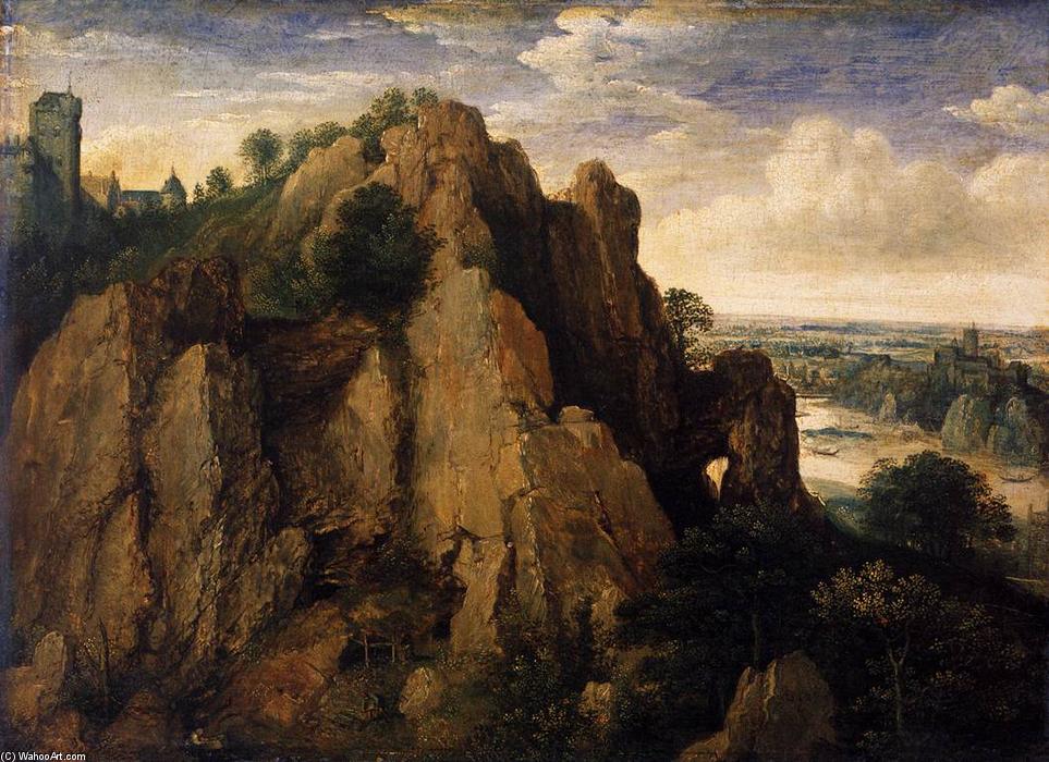 Order Art Reproductions Mountainous Landscape, 1582 by Lucas Van Valkenborch (1535-1597, Belgium) | ArtsDot.com