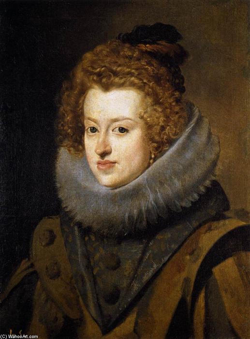 Order Paintings Reproductions Infanta Doña María, Queen of Hungary, 1630 by Diego Velazquez (1599-1660, Spain) | ArtsDot.com