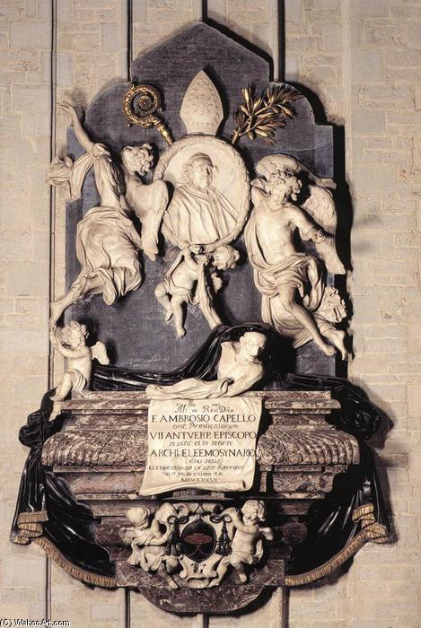 Order Art Reproductions Memorial of Bishop Marius Ambrose Capello, 1676 by Hendrik Franciscus Verbruggen (1654-1724, Belgium) | ArtsDot.com
