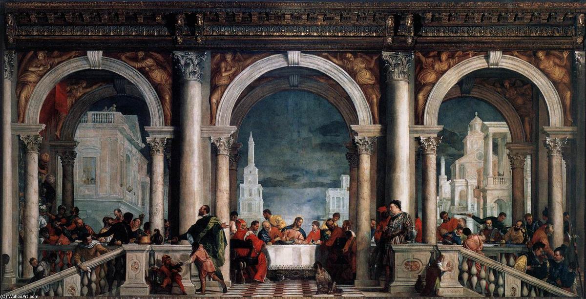 Order Art Reproductions Feast in the House of Levi, 1573 by Paolo Veronese (1528-1588, Italy) | ArtsDot.com