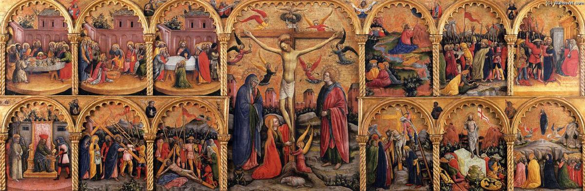 Order Art Reproductions Passion Polyptych, 1430 by Antonio Vivarini (1440-1480, Italy) | ArtsDot.com