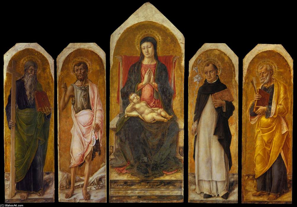 Order Artwork Replica Polyptych, 1464 by Bartolomeo Vivarini (1440-1499, Italy) | ArtsDot.com