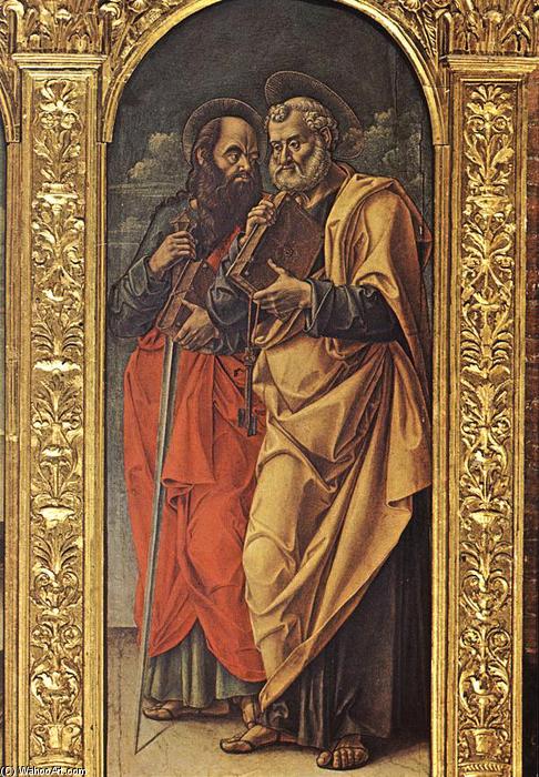 Buy Museum Art Reproductions Sts Paul and Peter, 1482 by Bartolomeo Vivarini (1440-1499, Italy) | ArtsDot.com