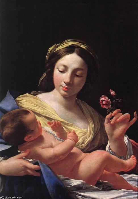 Buy Museum Art Reproductions Virgin and Child by Simon Vouet (1590-1649, France) | ArtsDot.com