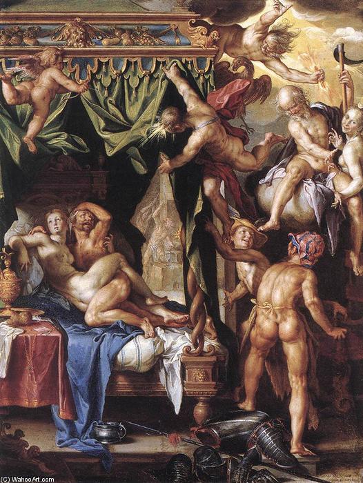 Order Art Reproductions Mars and Venus Discovered by the Gods, 1603 by Joachim Antonisz Wtewael | ArtsDot.com
