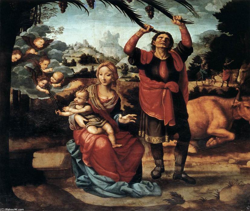 Order Oil Painting Replica Rest during the Flight to Egypt, 1507 by Fernando Yanez De La Almedina (1459-1537) | ArtsDot.com