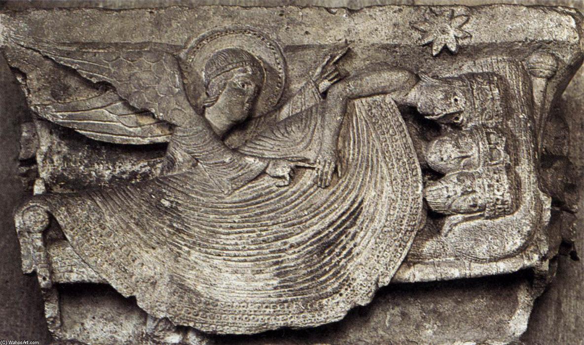 顺序 畫複製 Magi的梦想。, 1120 通过 Gislebertus (1120-1135, France) | ArtsDot.com