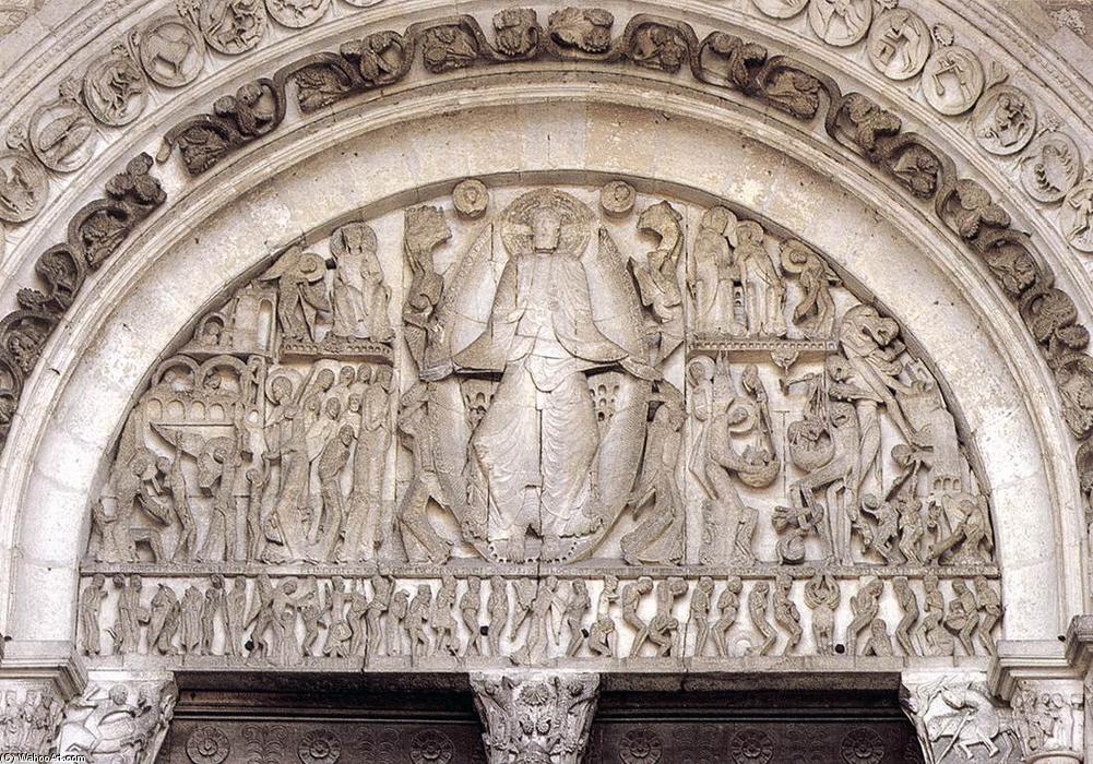 Ordinare Riproduzioni Di Belle Arti Tympanum del portale principale, 1130 di Gislebertus (1120-1135, France) | ArtsDot.com