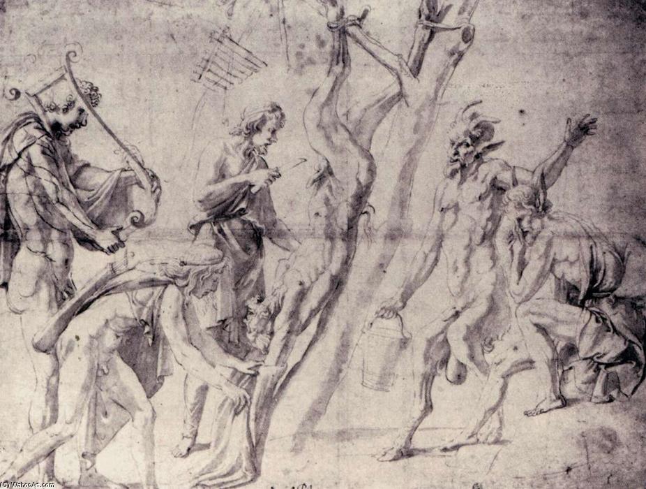 Order Art Reproductions Flaying of Marsyas, 1525 by Giulio Romano (1499-1546, Italy) | ArtsDot.com