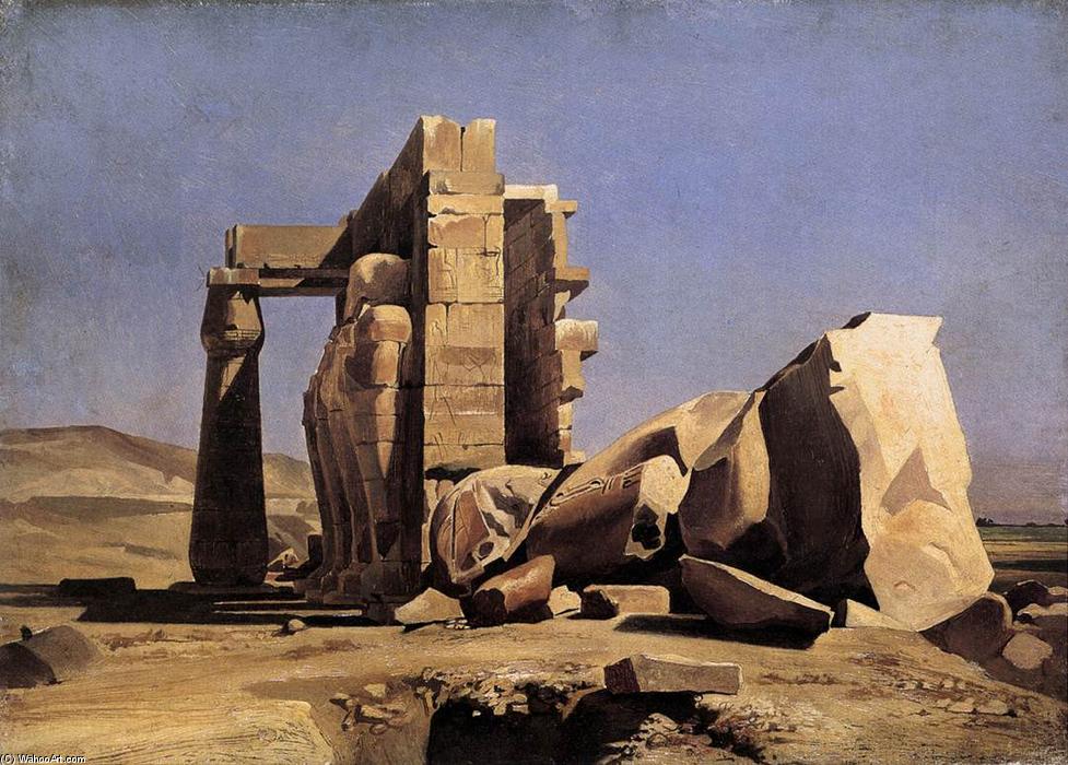 Order Art Reproductions Egyptian Temple, 1840 by Charles Gabriel Gleyre (1806-1874, France) | ArtsDot.com