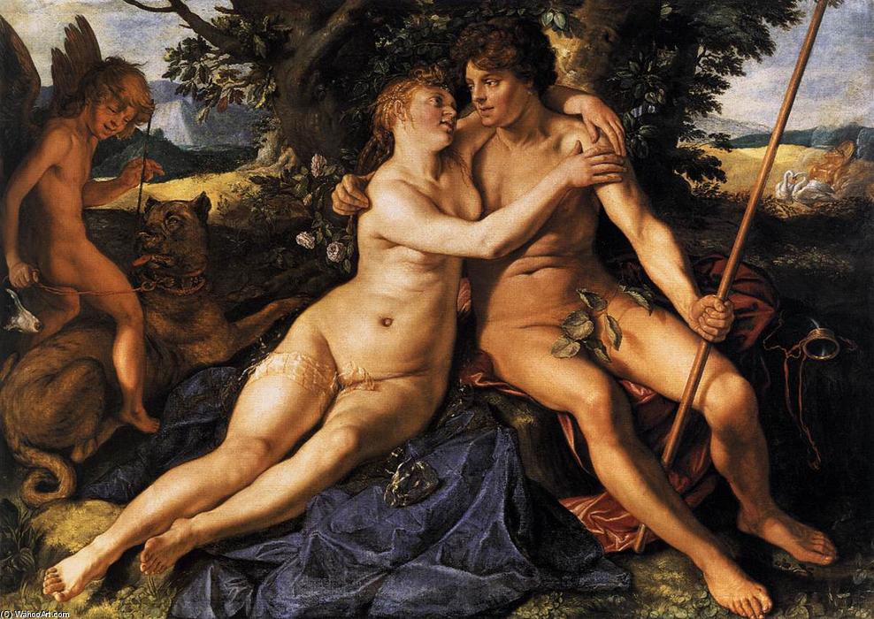 Buy Museum Art Reproductions Venus and Adonis, 1614 by Hendrick Goltzius (1558-1617, Italy) | ArtsDot.com
