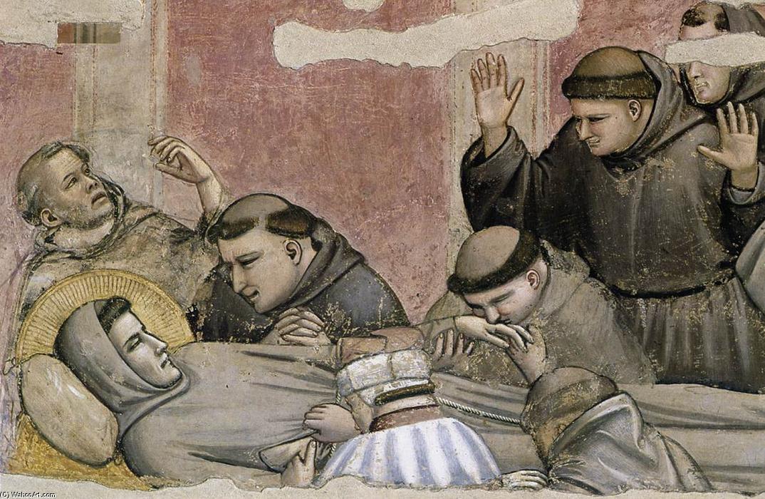 Acheter Reproductions D'art De Musée Scènes de la Vie de Saint François: 4. Death and Ascension of St Francis (detail) (10), 1325 de Giotto Di Bondone (1267-1337, Italy) | ArtsDot.com