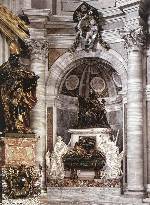 Order Oil Painting Replica Tomb of Pope Urban VIII, 1627 by Gian Lorenzo Bernini (1598-1680, Italy) | ArtsDot.com
