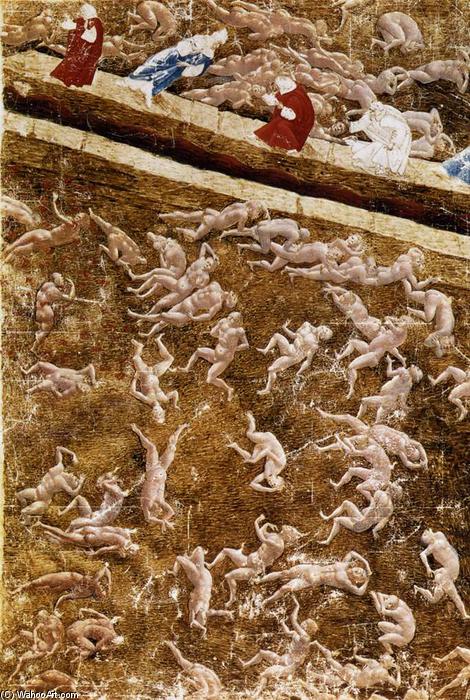 Order Oil Painting Replica Illustration to the Divine Comedy (Inferno), 1480 by Sandro Botticelli (1445-1510, Italy) | ArtsDot.com