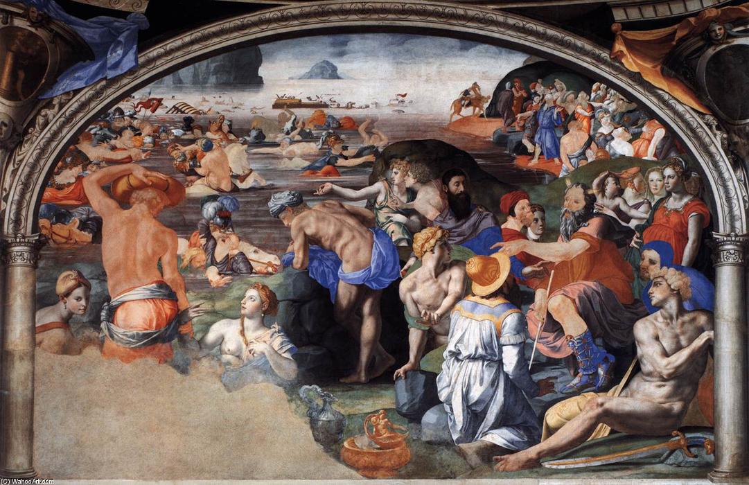 Order Artwork Replica Crossing of the Red Sea, 1542 by Agnolo Bronzino (1503-1572, Italy) | ArtsDot.com