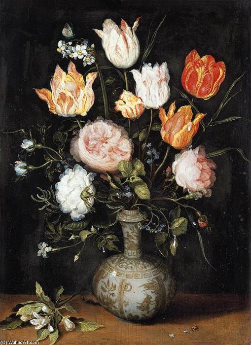 Order Paintings Reproductions Still-Life of Flowers by Jan The Younger Brueghel (1601-1678, Belgium) | ArtsDot.com
