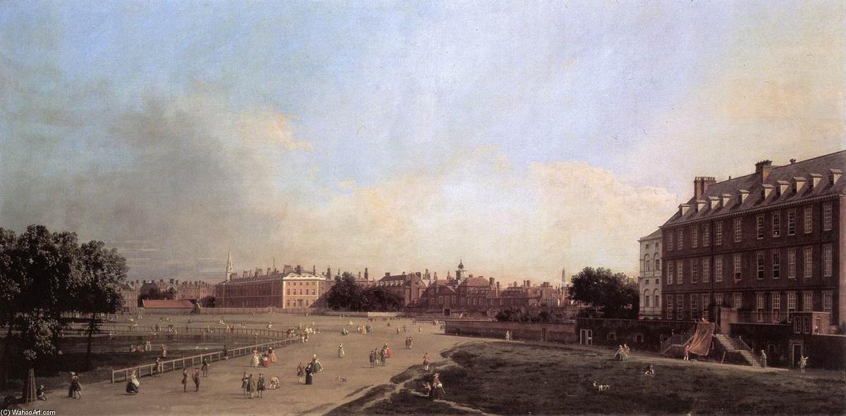 Order Oil Painting Replica London: the Old Horse Guards from St James`s Park, 1749 by Giovanni Antonio Canal (Canaletto) (1730-1768, Italy) | ArtsDot.com