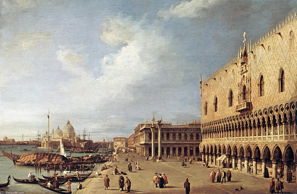 Order Oil Painting Replica View of the Ducal Palace, 1730 by Giovanni Antonio Canal (Canaletto) (1730-1768, Italy) | ArtsDot.com